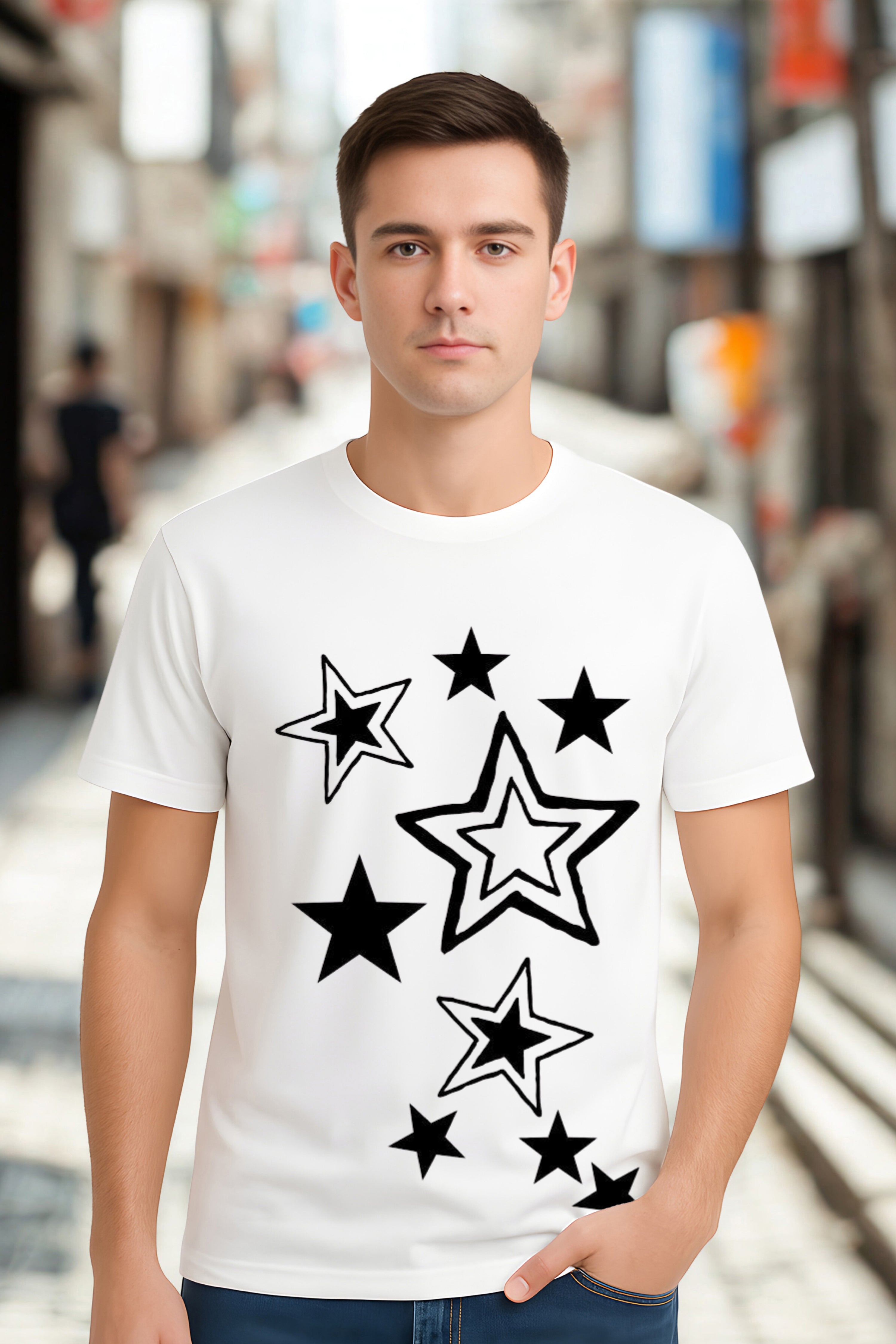 Abstract Star Burst T-Shirt