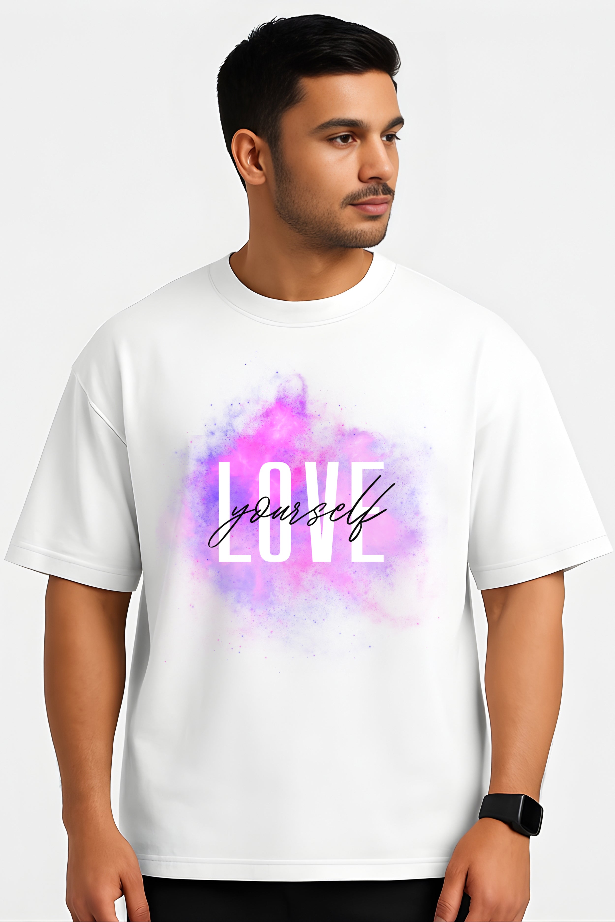Color Burst Love Oversized T-Shirt