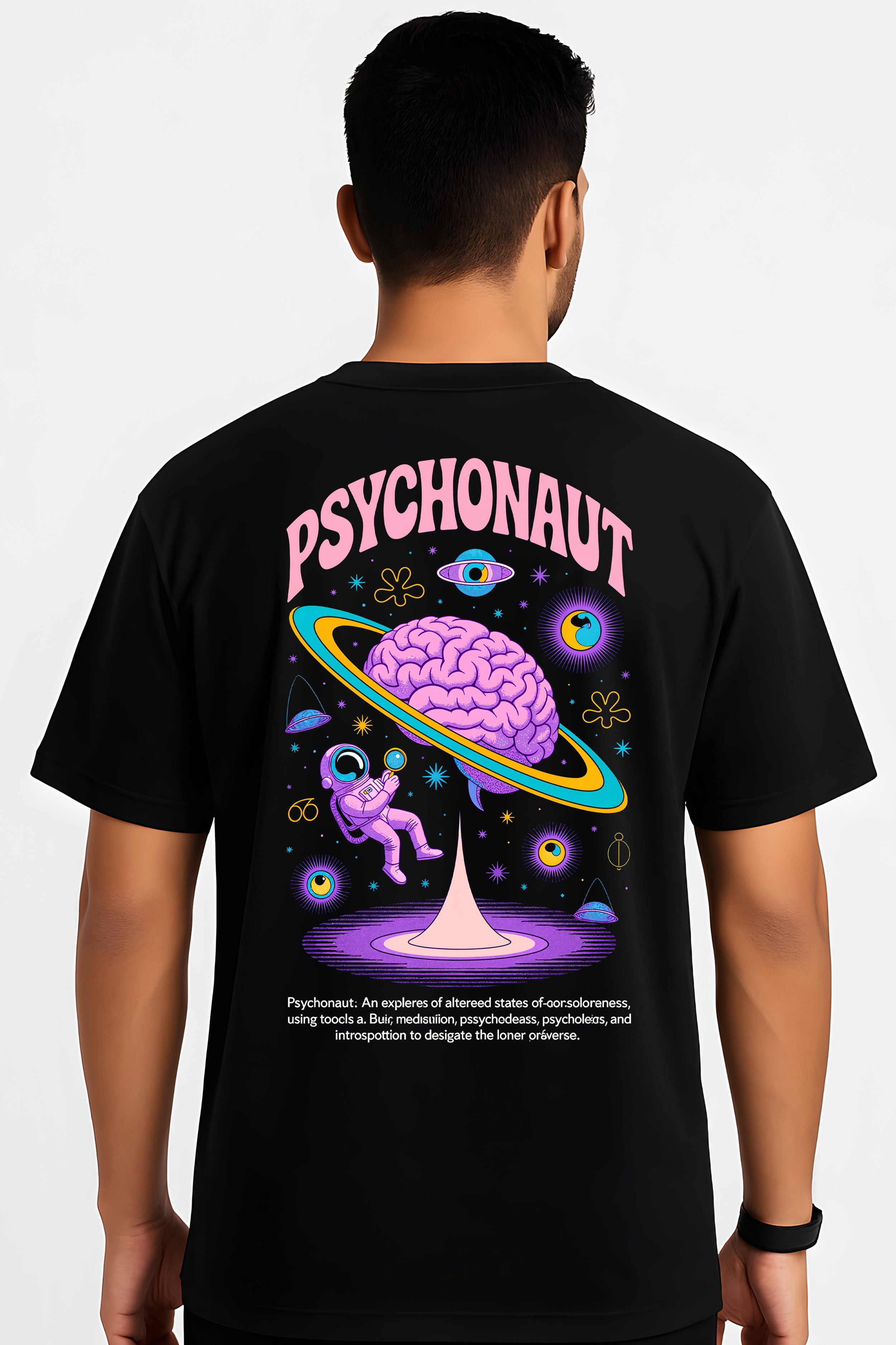 Brain Planet Space Oversized T shirt