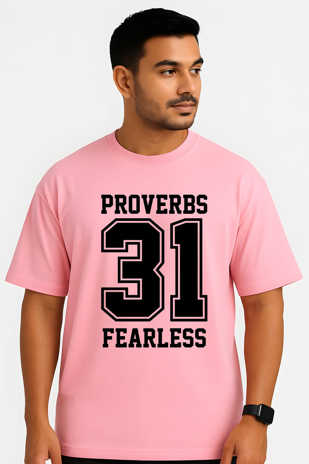 Proverbs 31 Bold Number Print Oversized T-Shirt