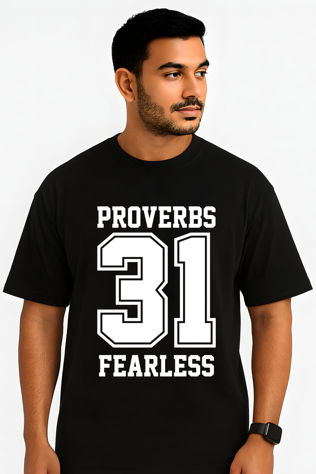 Proverbs 31 Bold Number Print Oversized T-Shirt