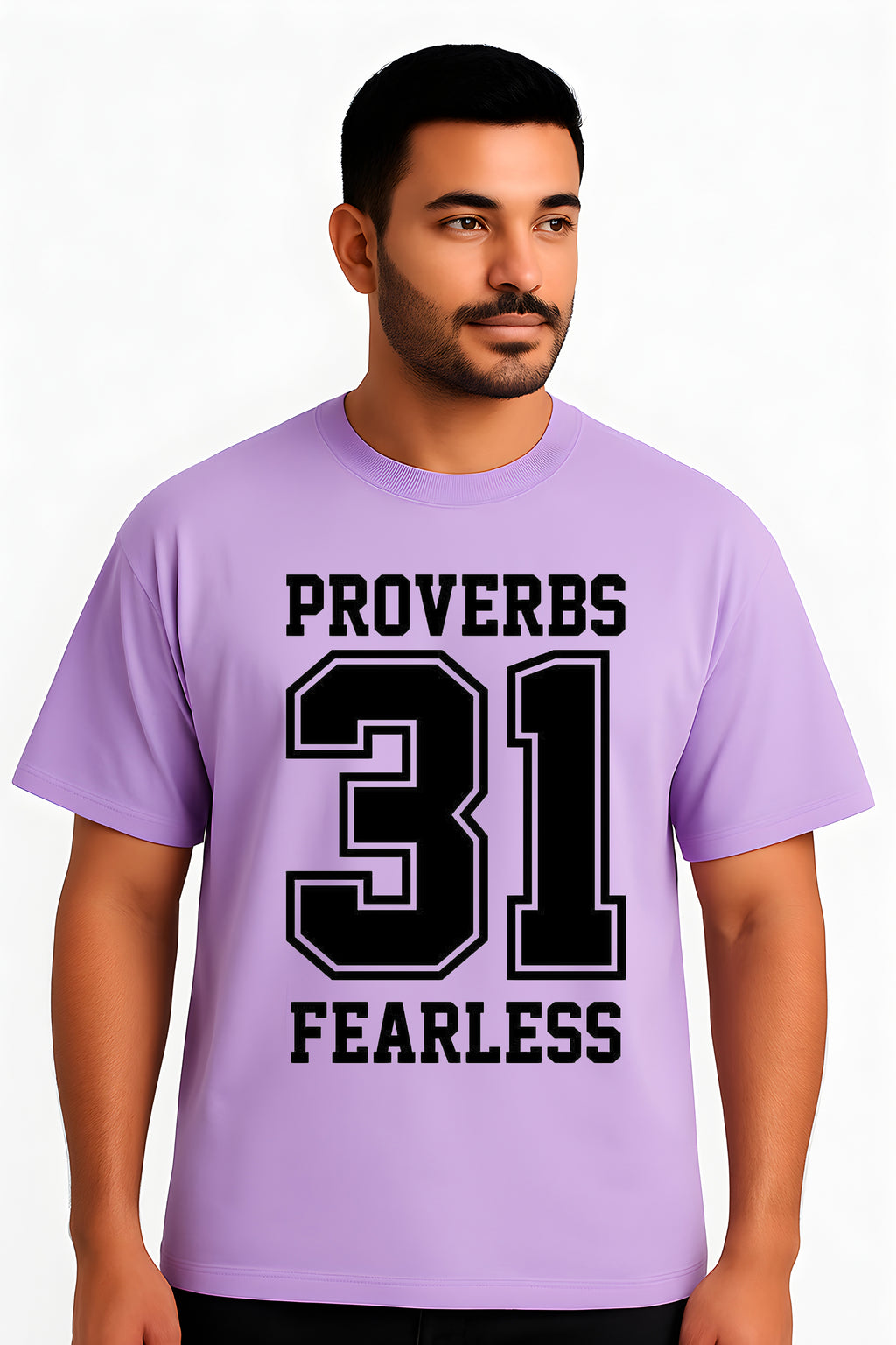 Proverbs 31 Bold Number Print Oversized T-Shirt