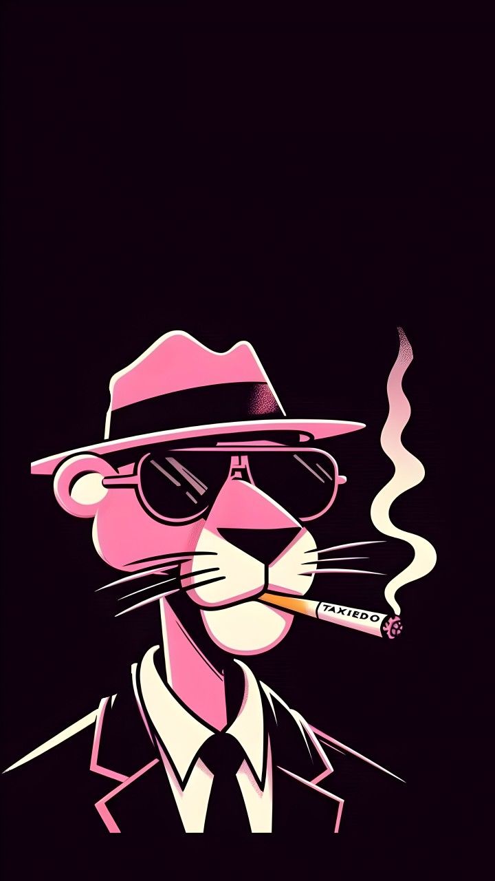 Pink Panther Smoking